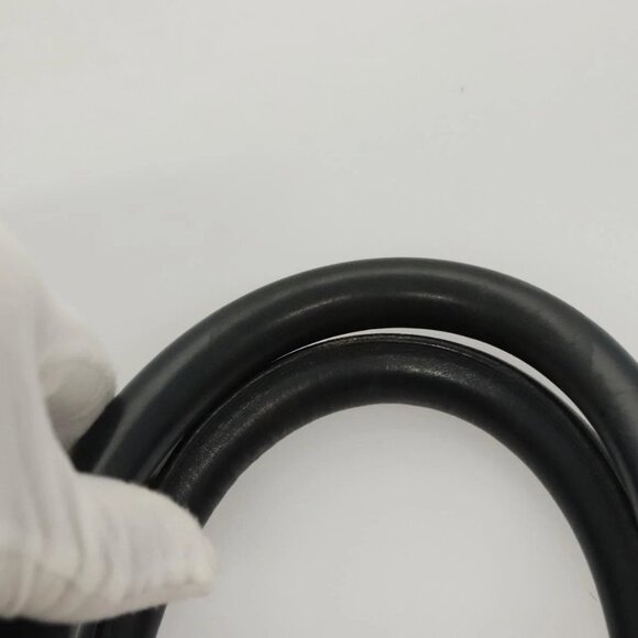 Christian Dior Trotter Canvas Boston Bag Navy Gold Auth 126426 - Picture 9 of 16